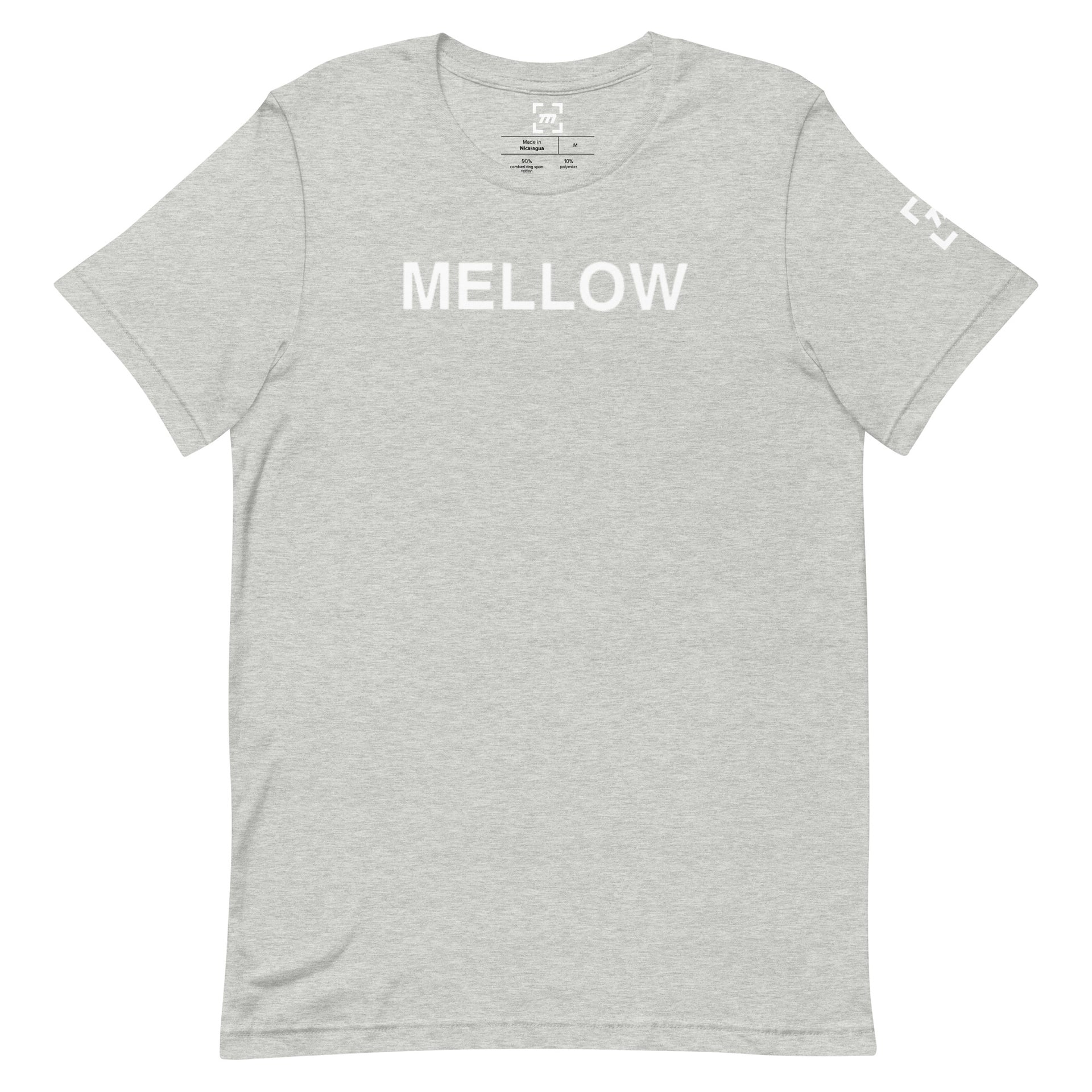 White Mellow Font Graphic T-Shirt