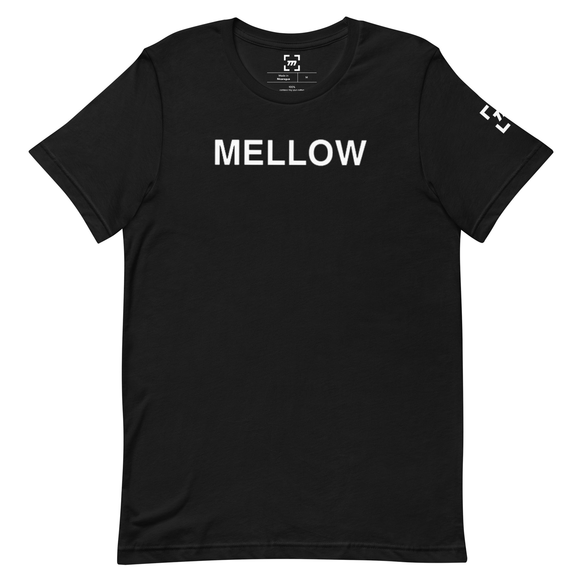 White Mellow Font Graphic T-Shirt