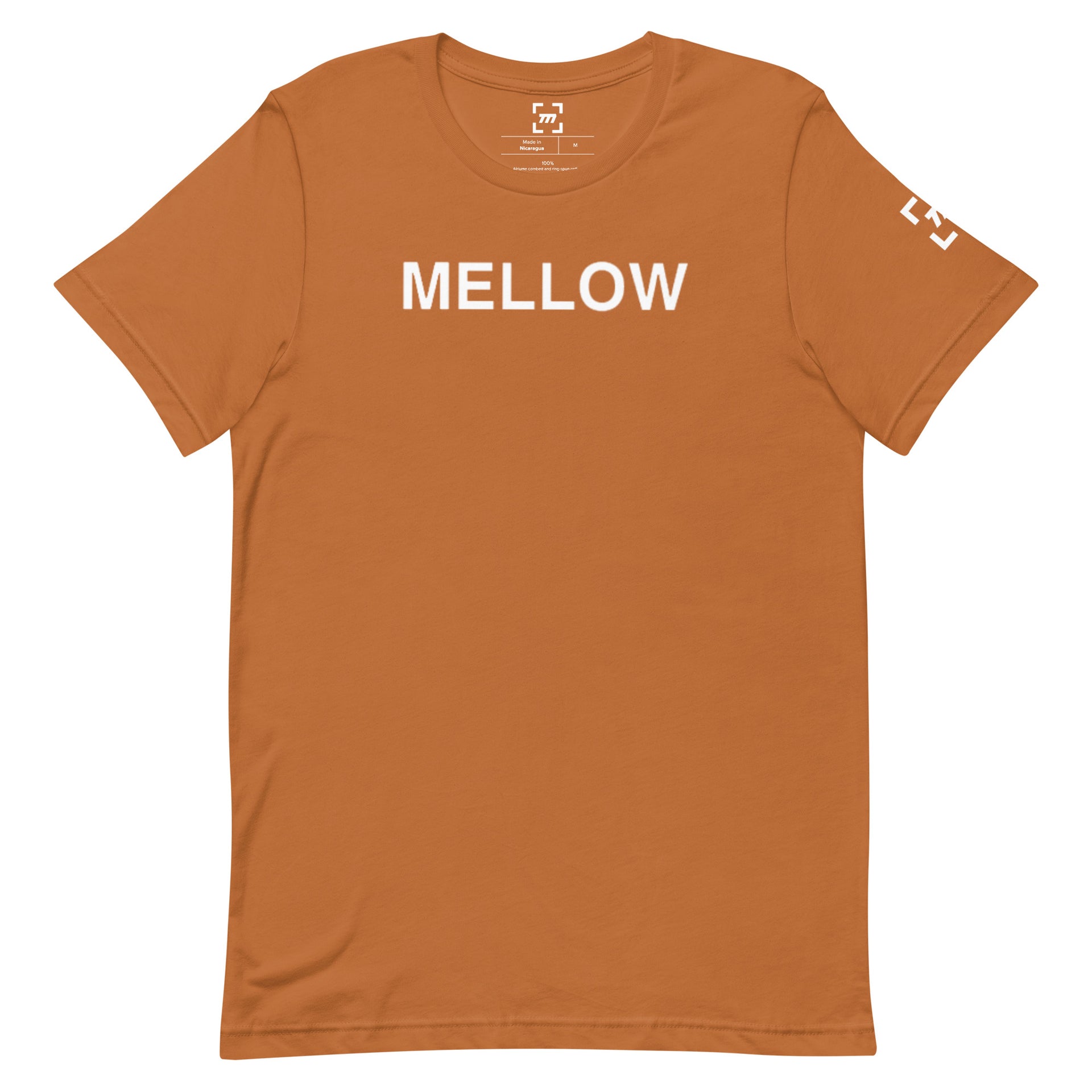 White Mellow Font Graphic T-Shirt